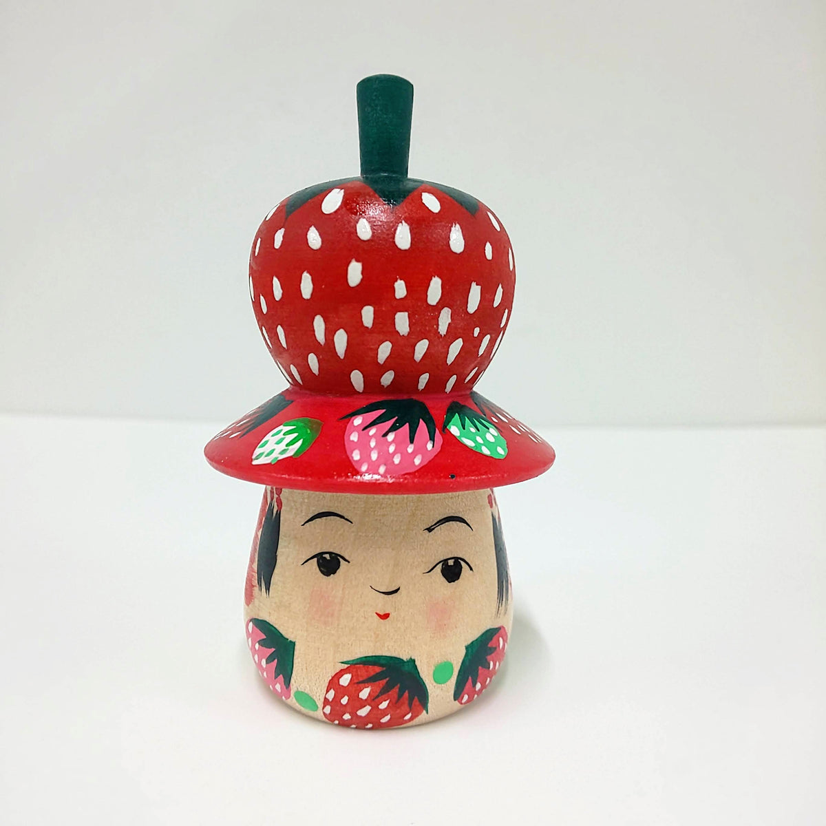 山形系 志田菊宏 工人 雛人儀容 可愛いキノコ頭のおひなさま 雛飾り