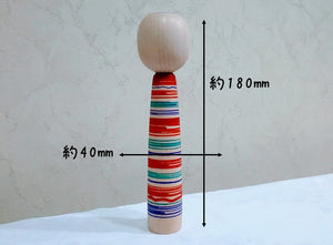 土湯こけし　約180㎜×40㎜　阿部国敏工人