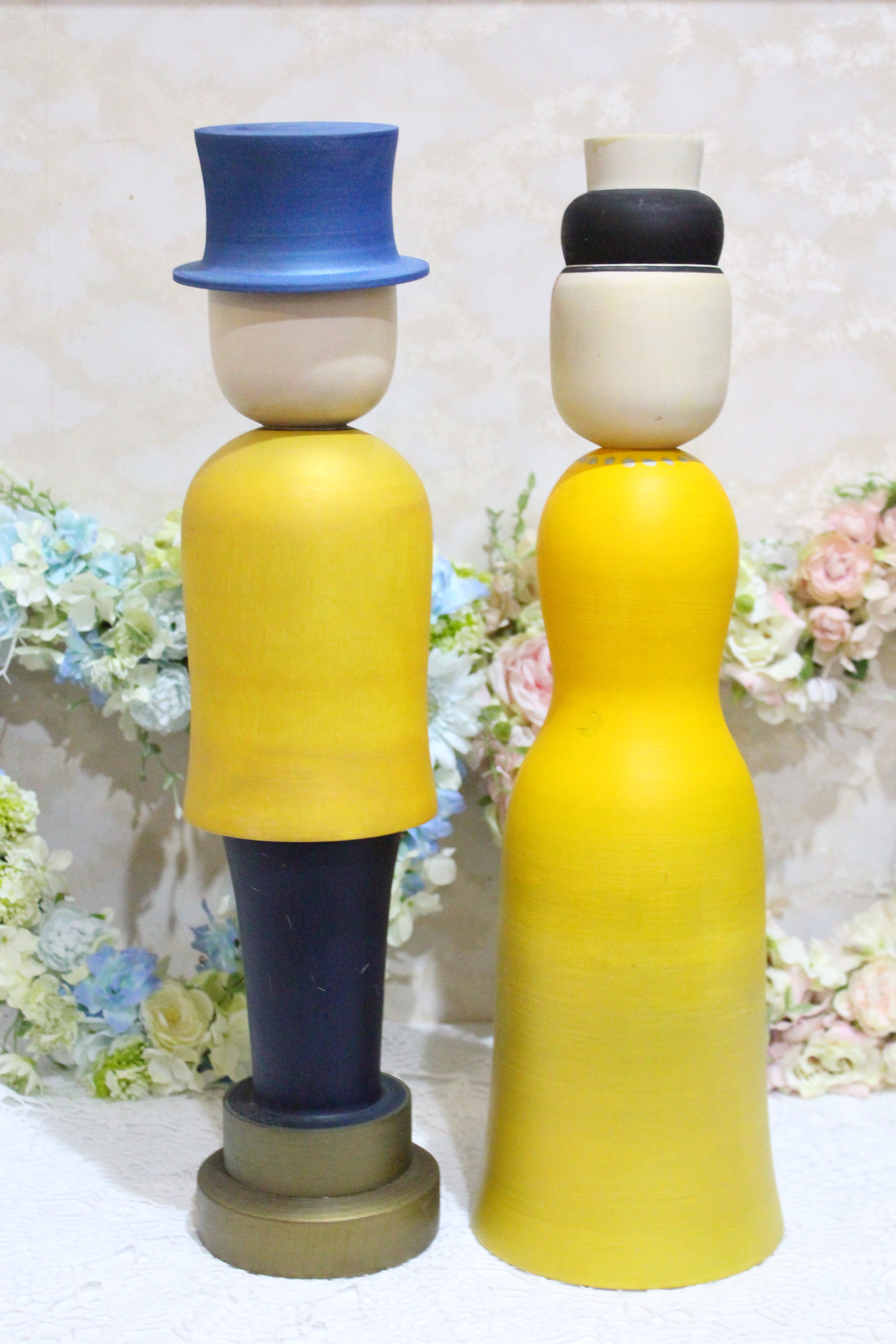 【受注生産】Happy Wedding Kokeshi　陳野原幸紀工人