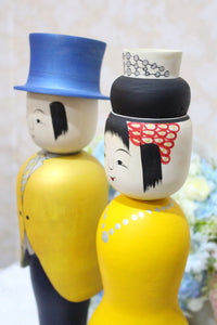 【受注生産】Happy Wedding Kokeshi　陳野原幸紀工人